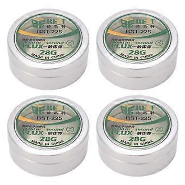4 stk. Loddespids Opfrisker Rensepasta Effektiv Rengøring Deoxiderende Loddekolbe Spids Tin Pasta 28g