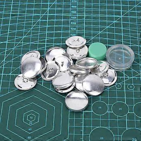 Kangaskassien nappien päällystyssarja Pyöreä napin pohja DIY Käsintehdyt askartelutarvikkeet Soljen valmistustyökalut 30MM