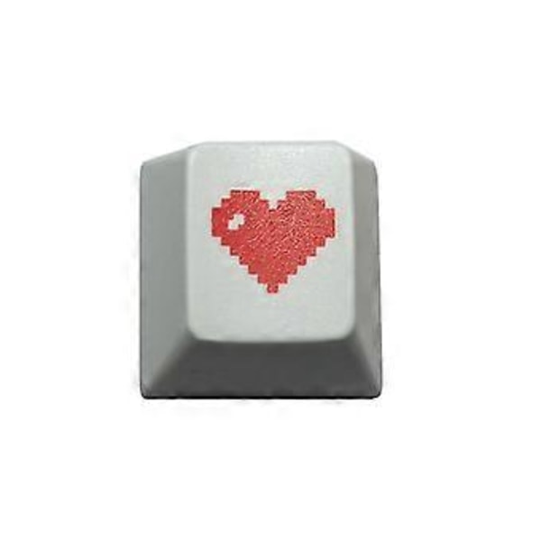 Mekaniskt tangentbord Tangenttillbehör för tangent Red Pixel Heart Square Game PBT Söta Anpassade Cherry Profile ESC Tangenter