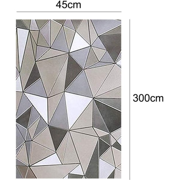 3D-ikkunakalvo, yksityisyyttä suojaava lasikalvo, himmeä ikkunatarra, koristekalvo 45300cm