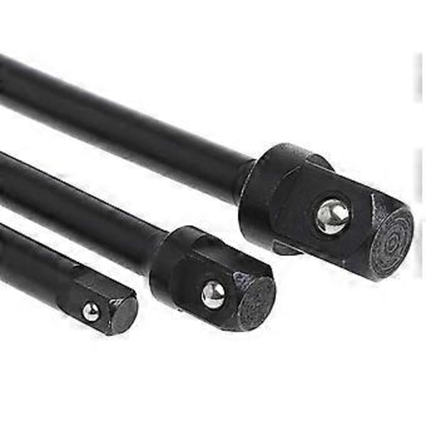 3 stk. adaptersett for pipe, sekskantfeste til 1/4 3/8 1/2 tomme, slagtrekkerbor