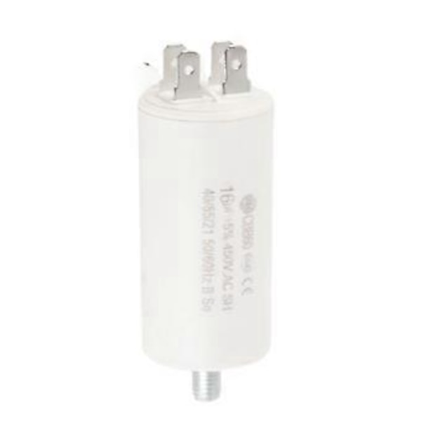 Driftkondensator CBB60 Dubbel Insats Cylinder Motorkondensator för Tvättmaskin Hushållsapparater 450V 16uf