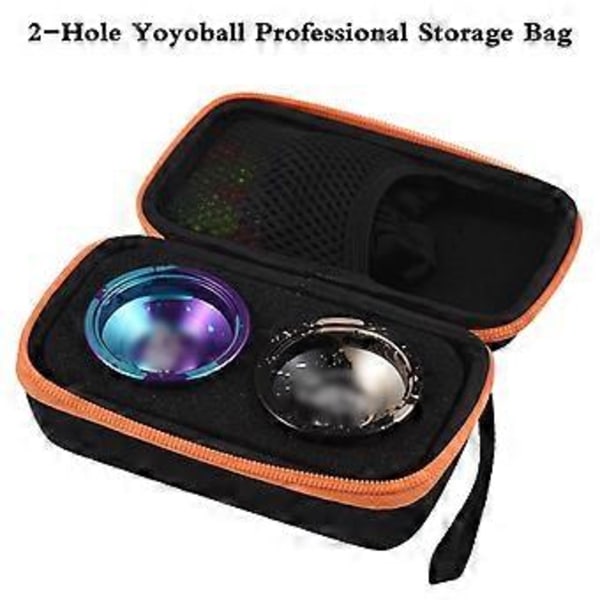 2-reikäinen Yoyoball-laukku, Yoyoball ammattimainen lelu säilytyskotelo EVA-vaahto suojaa Yoyoball-tarvikkeesi