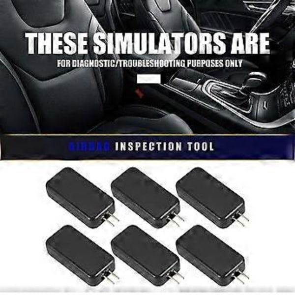 6 stk. Universal Bil Emulator Simulatorer Fejllys Emulator Sensor Til Diagnostisk Fejlfinding