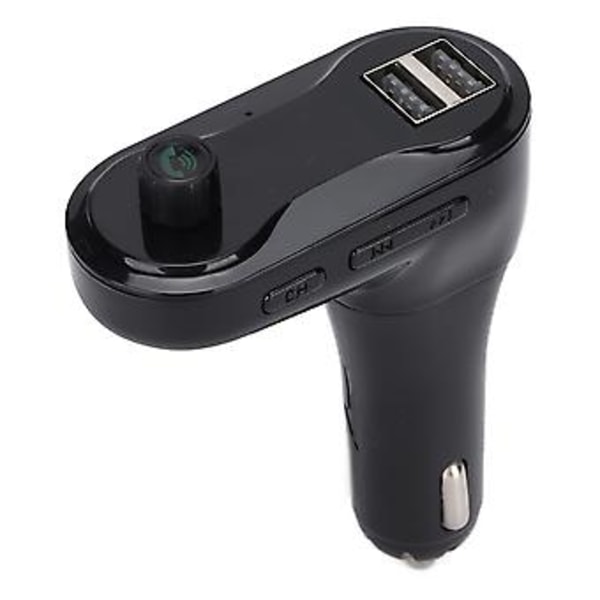 C5 Trådløs Bil Musikkspiller Bluetooth Bil FM-sender med Håndfri Samtale og LCD-skjerm DC 12V‑24V
