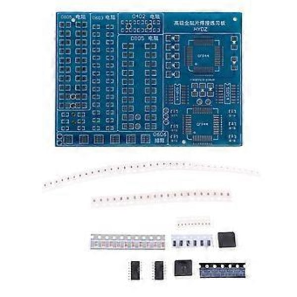 SMT Komponenter SMD Lödningsövningskort Platt DIY Kit Diod Motstånd För Nybörjare