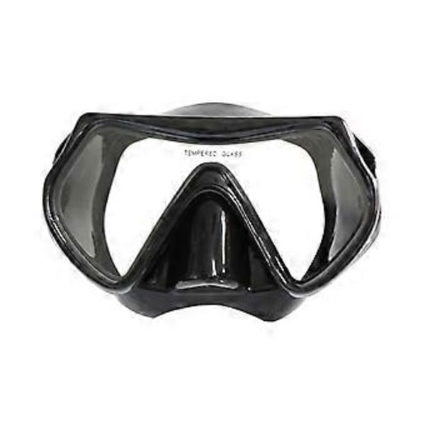 Dykkerbrille til voksne, snorkelmaske, svømmebrille, hærdet glas, bredt synsfelt, dykkerudstyr