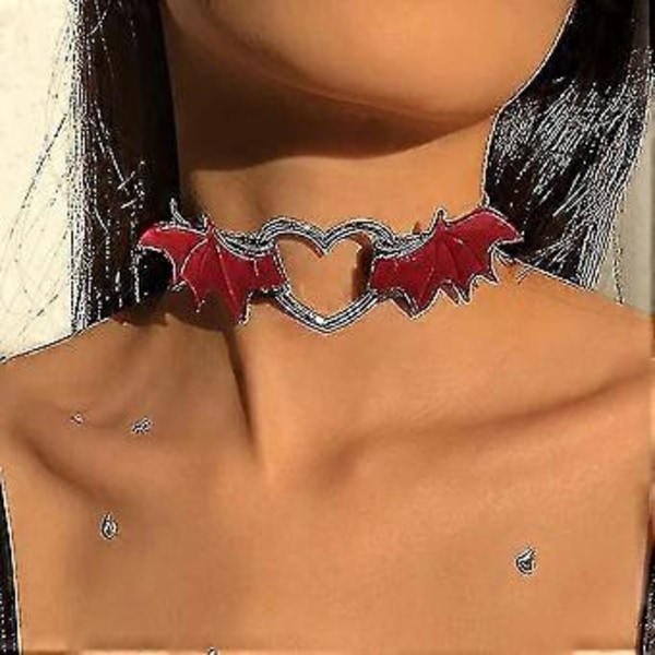 Gothic Flaggermus Halsbånd Choker Halskjede