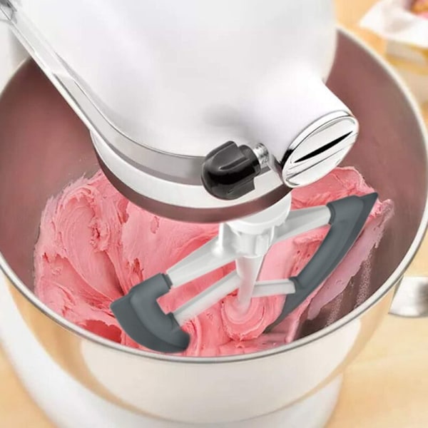 KENOME 4,5/5 Quart Flex Edge Beater för KitchenAid Tilt-Head Stand Mixer, Gjutjärnsblandare med flexibel silikonskrapa