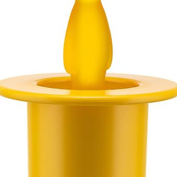 Tandpetshållare i termoplastisk resin, Gul