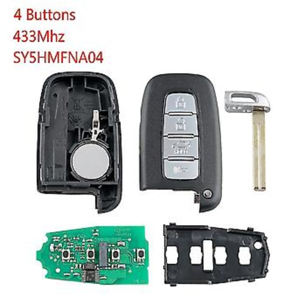 Auton kaukosäätimen avain 4 painiketta sopii 43hz Sy5hmfna04