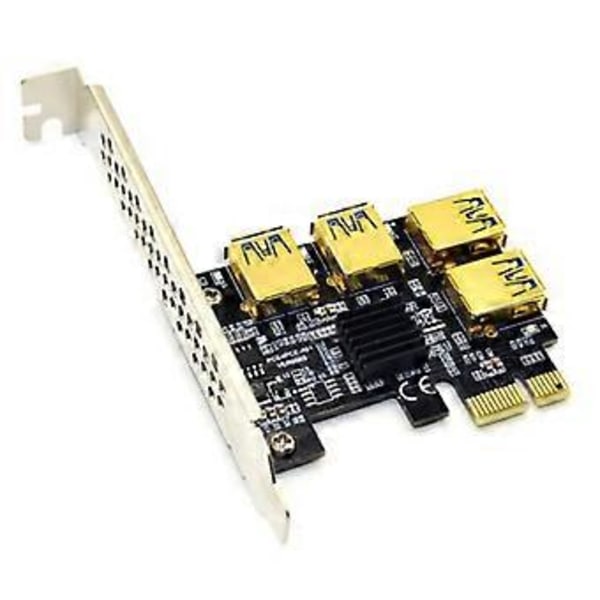 PCI-E Riser -kortti 1x - 16x Adapterikortti PCI-E Näytönohjain Riser 16X Paikat