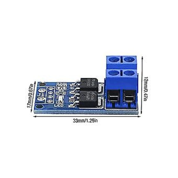 30st Mosfet S Drivmodul 5v-36v 15a(max 30a) 400w Dubbel Hög- 0-20khz Pwm S