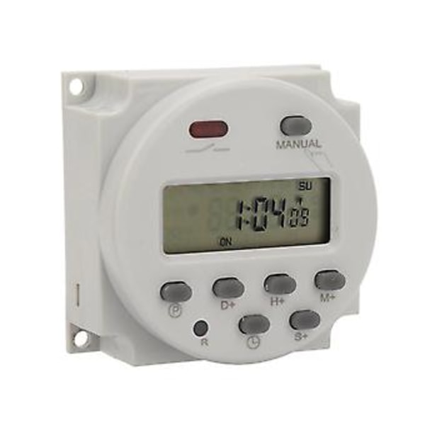 Lille Type 7 Dages Programmerbar Digital Timer Switch 1S~168h 5VA(110V AC)