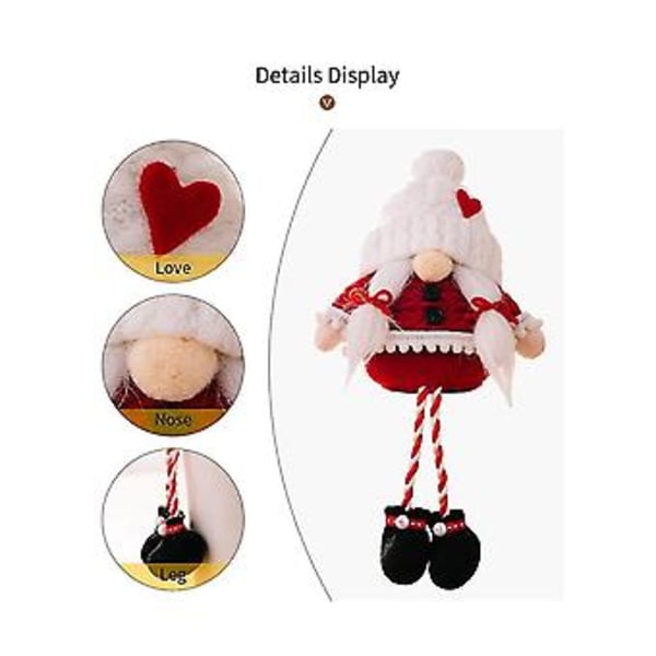 Ansigtsløs Gnome P Dukke Julemand Gnome Dukke Vedhæng Ben Gnome Elver Dukke Jul