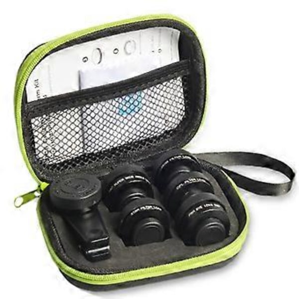 Nytt 6-i-1 Kit Kameralinse Fotograf Mobiltelefon Linser Kit Makro Bredt Fisheye Filter For Mi9