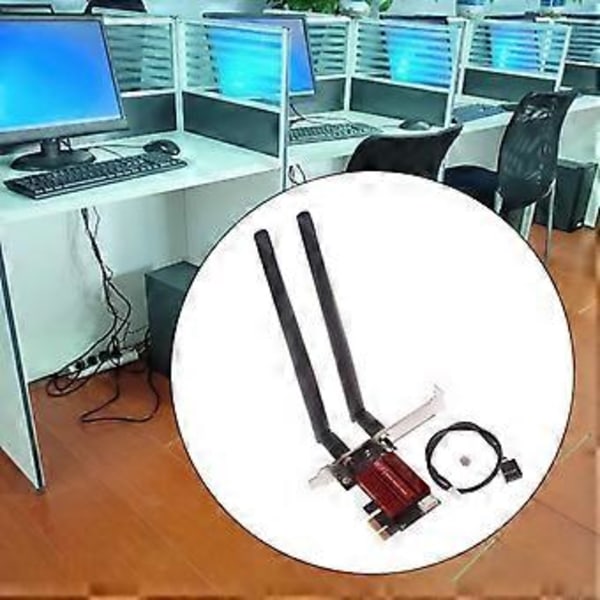 Dual Band AX1800 Pro Wifi6 Langaton Verkkosovitin 1800Mbps BT5.2 Wifi-kortti 2.4G/5Ghz Microsoftille Windows10 /11