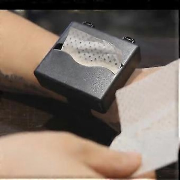 1 set Bärbar Justerbar Armbandsmodell Permanentpappersbox För Salong Hårpermanentpapper Locktång Frisörverktyg Kit