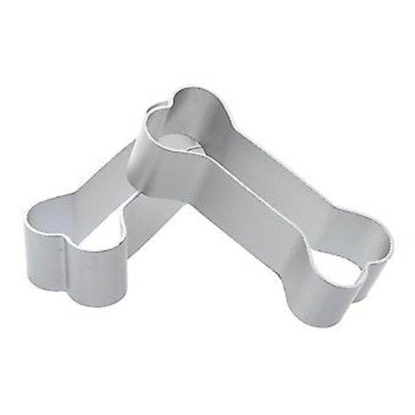 2x Hund B Silver Rostfritt Stål Ba Ie Kex Kakform Favorit