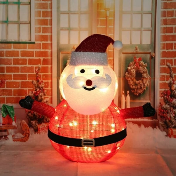 Jule-LED, Julemand / SChristmasman / Pingvin, Sammenklappelig og sammenklappelig, IPX65 Vandtæt, Dekoration Have 56x36 cm (varmt lys