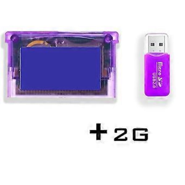 Kort Flash Card Adapter Mini Spilkassette 2GB Spil Backup Enhed Til GBA GBM