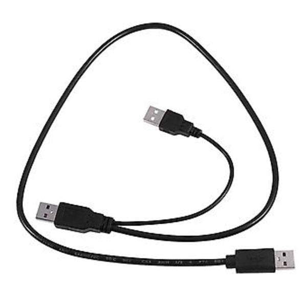 USB 2.0 Type A til Dobbel USB A Y-Splitter Kabelledning