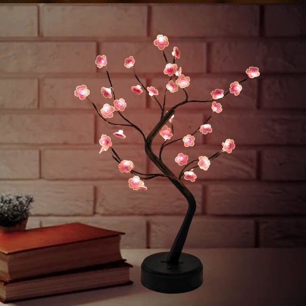 Sakura träd ljus, bonsai träd ljus