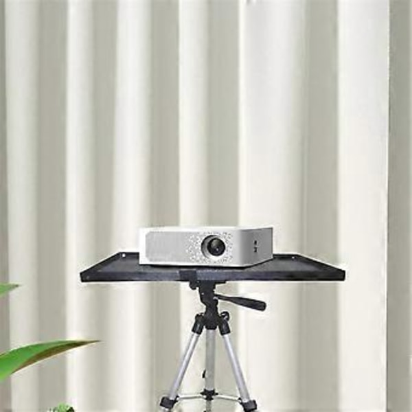 Projektorbord Stativ Fäste Golv-Till-Tak Bord för Stativ Dator Golvstående Fäste Pan-Tilt 39cmx29cm