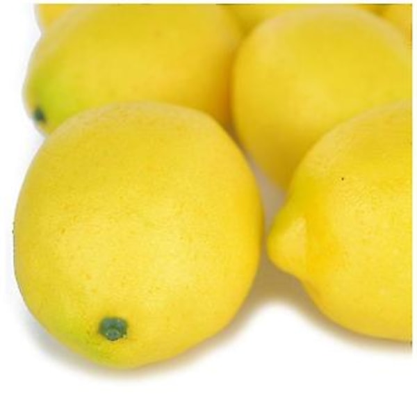 Falsk Frugt Hjemmesæt Rotte Kunstig Ligesom Gul Citron 10 stk. Se