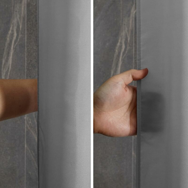 Bruseforhæng Vandtæt Polyester Tekstil Badeforhæng 150x180cm Mugbestandig Gradient Sort