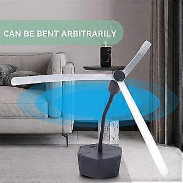Flyvende Vifter for Bord Oppladbare Flyvende Vifter for Mat Hold Fluer Unna Fleksible Flueavvisende Vifter for Utendørs Bordplate