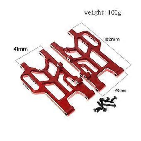 Bakre fjädringsarm i aluminiumlegering ARA330790 för Arrma 1/8 Mojave Rc Bil Uppgraderad Del Blå