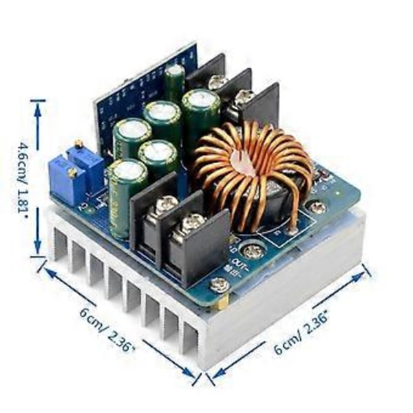 DC-DC 400W Högeffekts Step Down Buck Converter 10V-60V Konstant Ström Justerbar Strömförsörjningsmodul