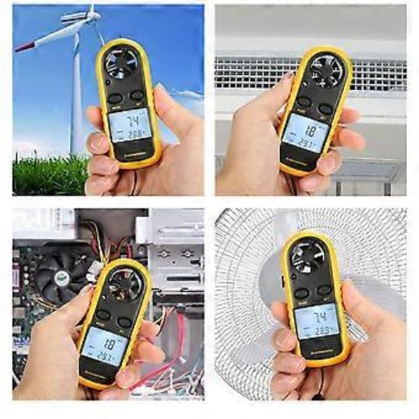 Standard Intelligence GM816 Digital Anemometer Vindhastighedsmåling/Ventilator Aircondition Computer Vindhastighedsmåling Anemometer