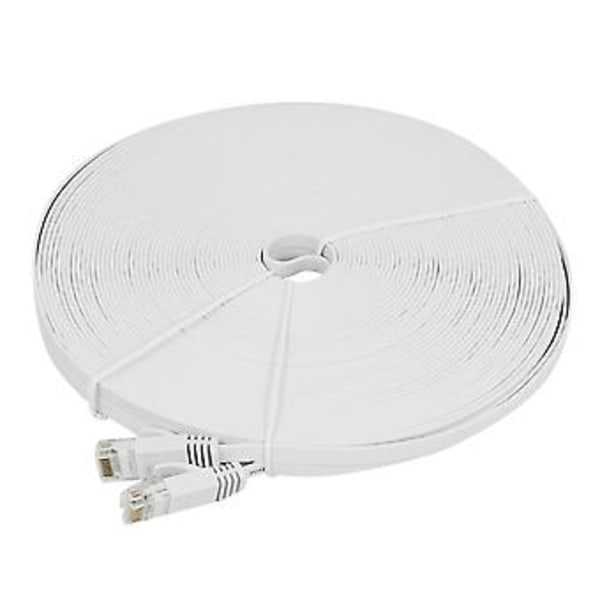 Cat 6 Ethernet-kabel 100 fot (30 meter) Flat Internett Lan Patch-ledninger, Cat6 High