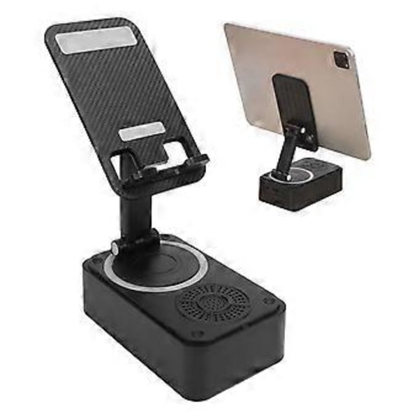 Mobiltelefonstativ med Bluetooth-högtalare 360 graders roterbart halkfritt mobiltelefonstativ med trådlös Bluetooth-högtalare för hemresor