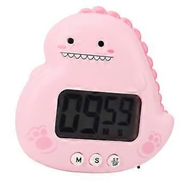 Roseate Dinosaurie Timer för Barn: Stor LCD Magnetisk Nedräkning för Klassrum