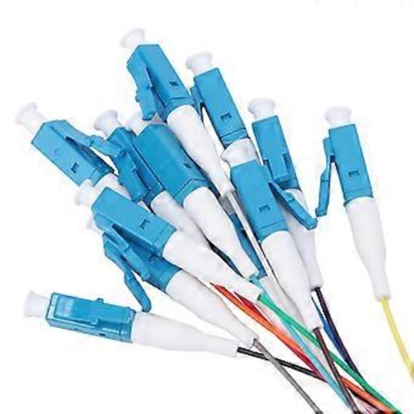 12-tråds fiberoptisk pigtail LC/UPC Single Mode Lavt innsettingstap 1,5m