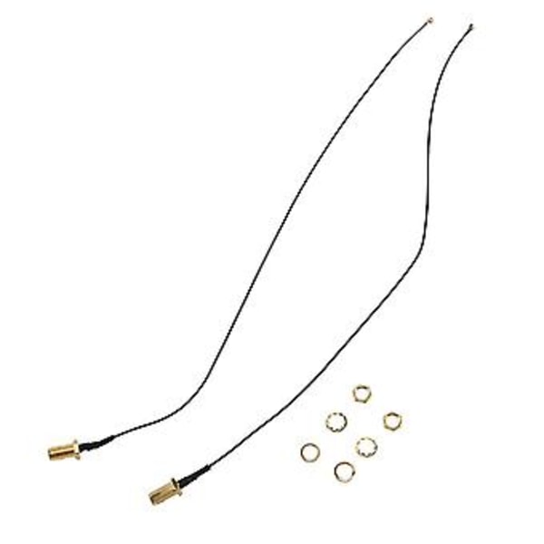 2 X 6dbi 2.4ghz 5ghz Dual Band Wifi Rp-sma Antenne + 2 X 35cm U.fl / Ipex Kabel
