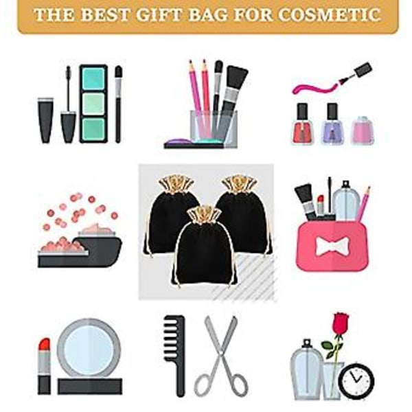 30 stk. med smykkeposer Snøreposer Gavepose Favor Stora Taske Makeup Pung til Bryllup
