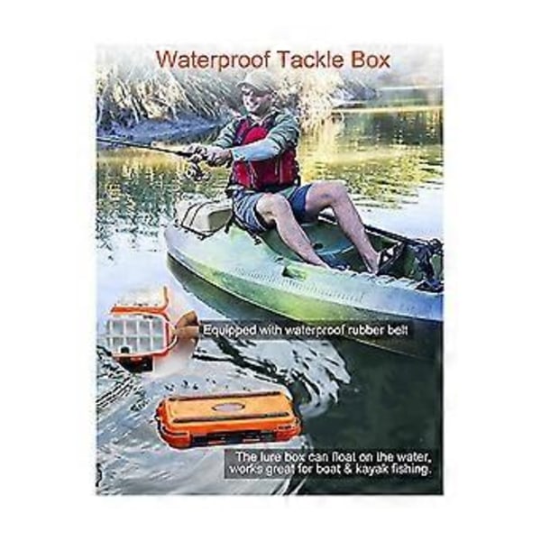 Fiskeslukboks Organizer Terminal Tackle Oppbevaringsboks Tackle Box Liten Kajakk Tackle Box Med Divi
