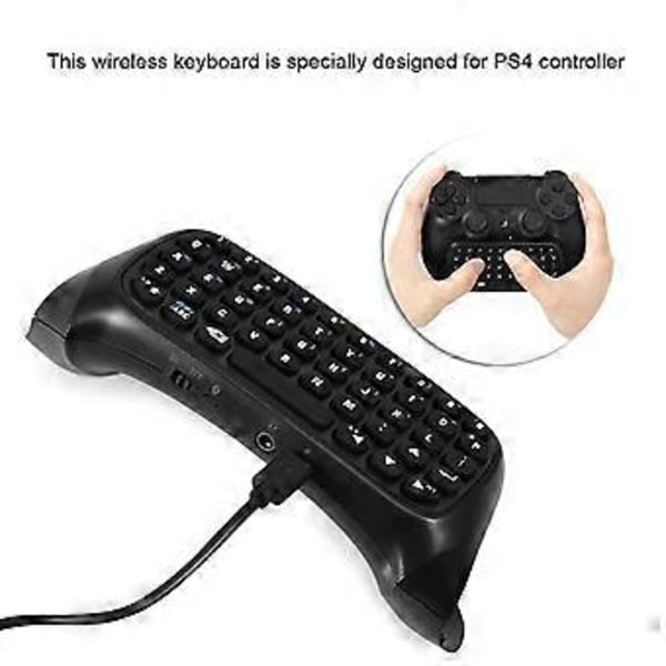 Mini langaton Bluetooth-pelinäppäimistö Chatpad PS4-ohjaimelle