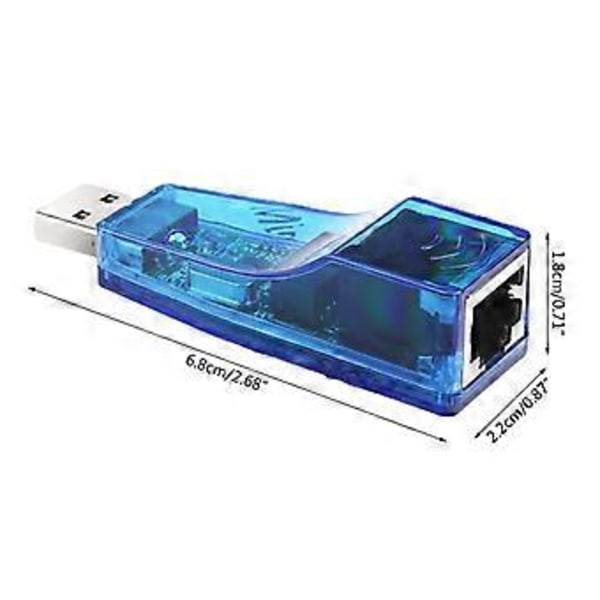 Ethernet 10/100Mbps Netværkskort Adapter USB Til LAN RJ45 Netværksadapter