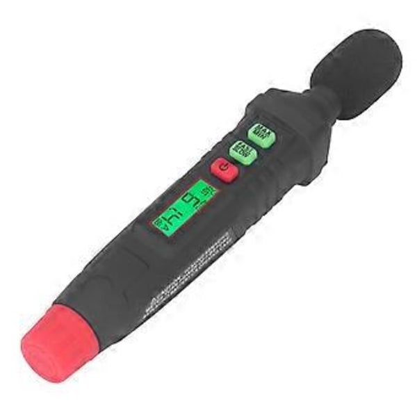 Lydniveau Måler Decibel Støjdetektion Mini Bærbar 30dB~130dB med Baggrundsbelyst Display HT64