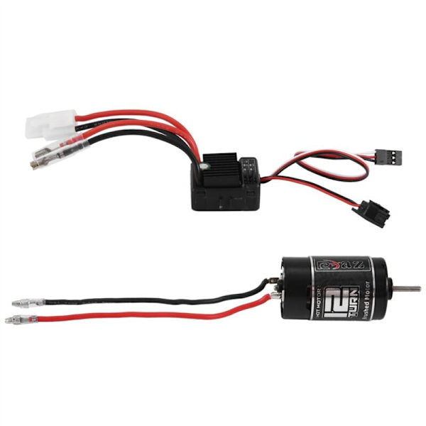 550 12T harjattu moottori 1060 harjatulla ESC 60A 2-3S Lipo vedenpitävä sähköinen nopeudensäädin 1/10 RC-autoon