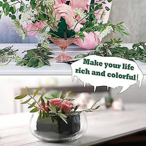 Fl Skum 12 Stk Tørt Vådt Blomsterskum Rund Flt Bs Blomsterskum Til Eller Kunst