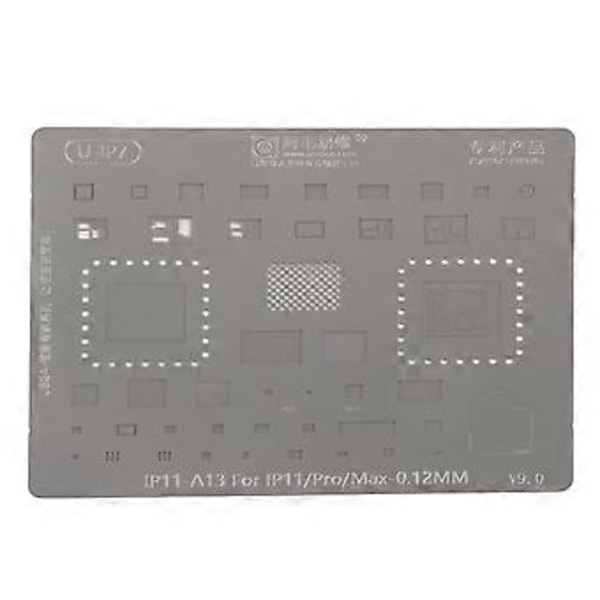 Telefon CPU BGA Reballing Stencil Reball Rework Skabelon Skærm til IPhone 11 Pro Max