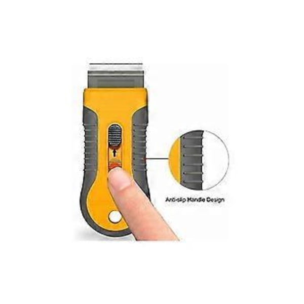 Skrape med barberblad og 10 karbonstålblad