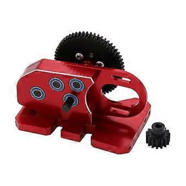 2Low CNC Vaihdelaatikko Keski-vaihteisto Ylivaihteella LCG 1/10 RC Crawler Axial SCX10 III 90046 TRX4 Punainen