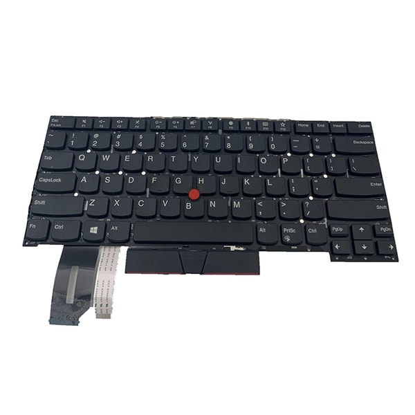 Us Layout Engelskt tangentbord för Lenovothinkpad T490s T495s T14s P1 Laptop Svart